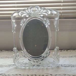 Princess Mikasa Clear Decorative Oval Photo Frame Germany (Approx 2000 To 2003?)